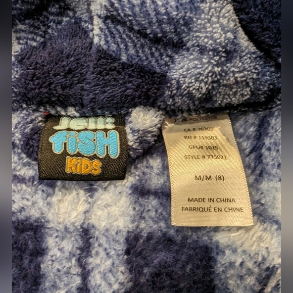 Kids plush Robe, never used. Size M (8)   Jelli Fish kids - Picture 5 of 5